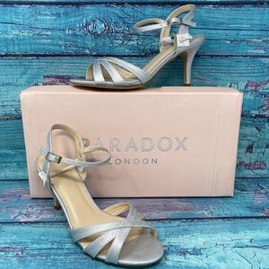 Paradox London Pink Hero Ankle Strap Heels Size 6